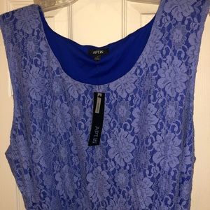 APT.9 Lace Blue Dress (PLUS SIZE)